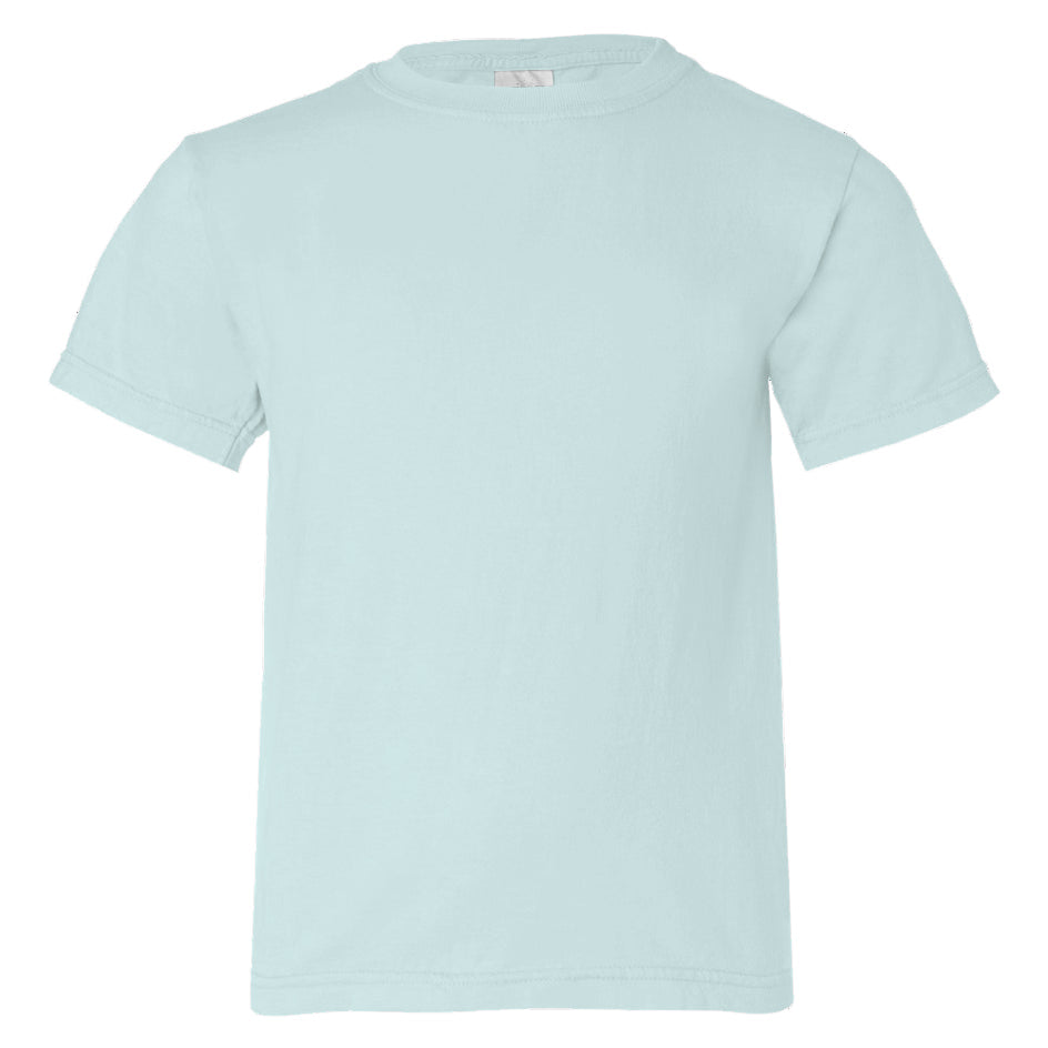 Light blue t-shirt on a white background