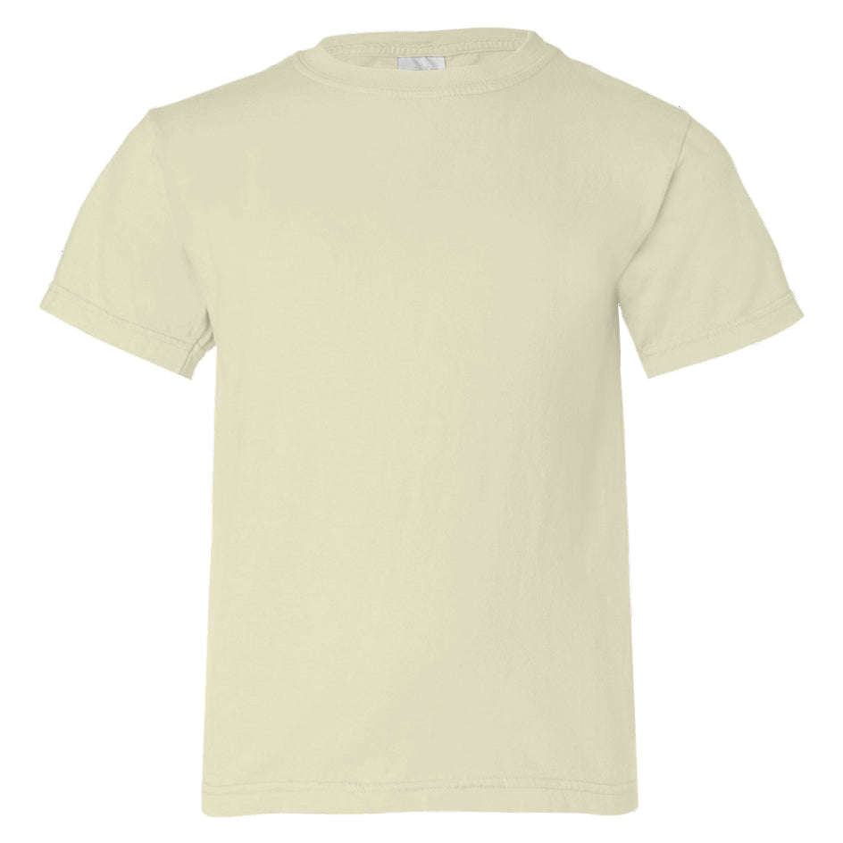 light yellow t-shirt on a white background