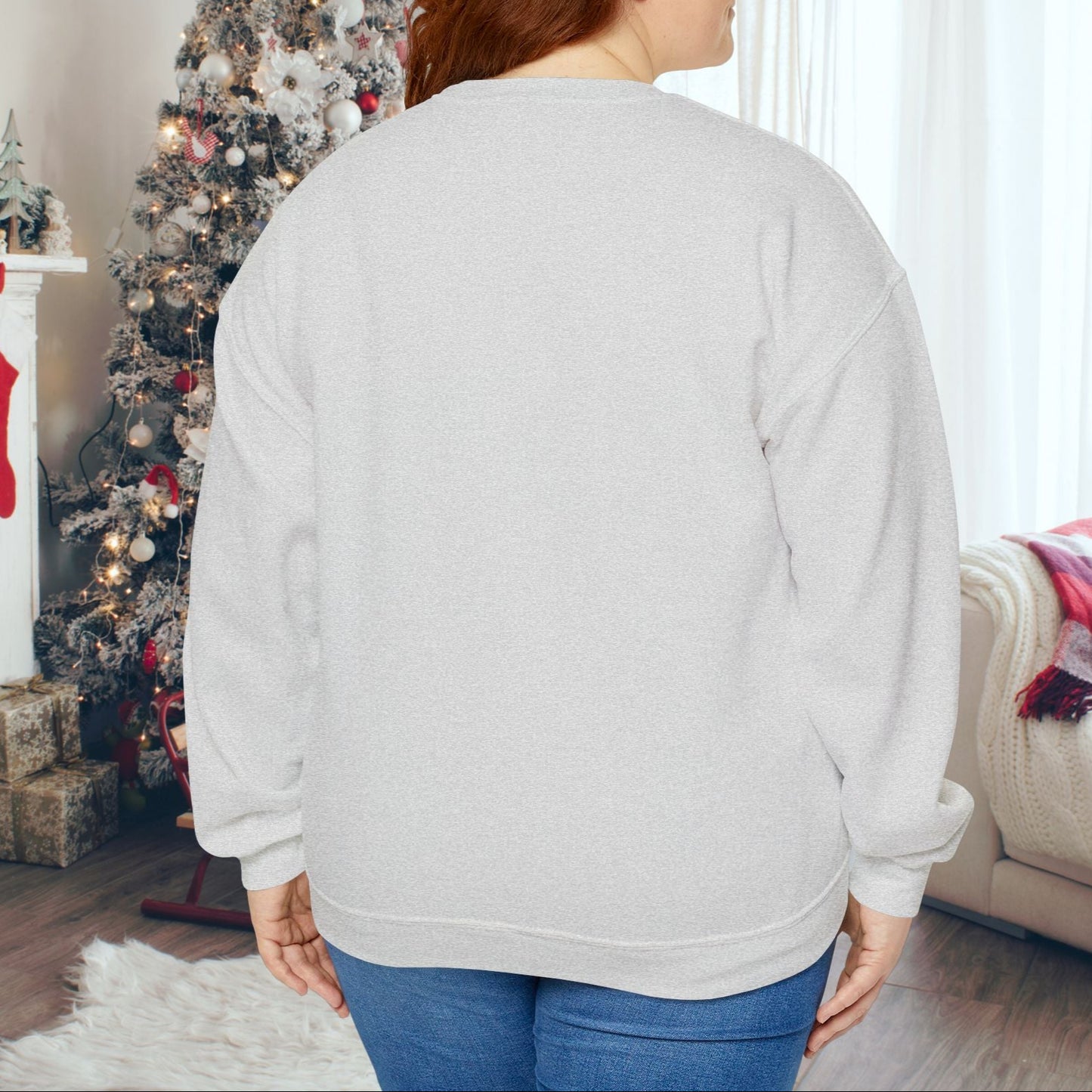 Dear Santa It Was My Husband's Fault - Seasonal Christmas Sweatshirt: Heavy Cotton Poly Blend