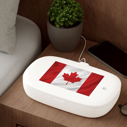 Canadian Flag - UV Phone Sanitizer and Wireless Charging Pad