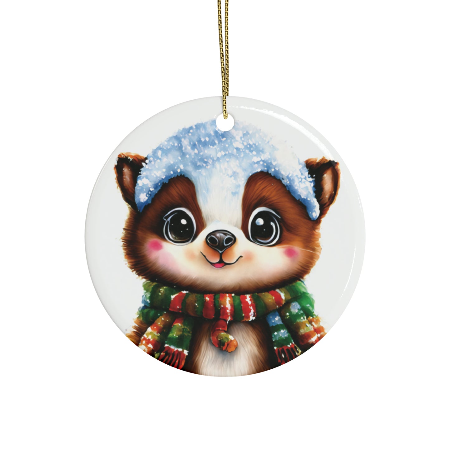 Cute Woodland Creature | Ceramic Christmas Ornaments (1pcs, 5pcs, 10pcs, 20pcs) - 1