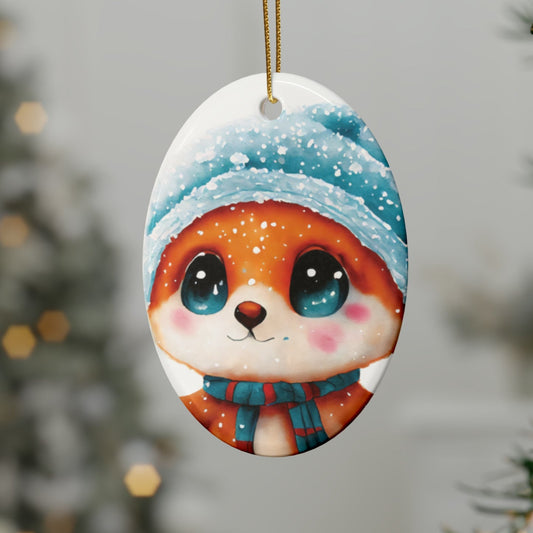 Woodland Creature | Ceramic Christmas Ornaments (1pcs, 5pcs, 10pcs, 20pcs) - 4
