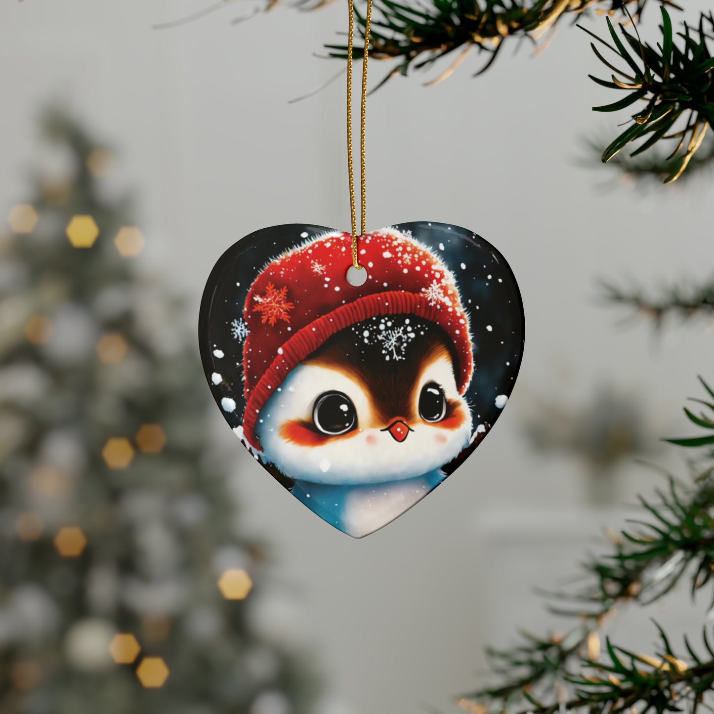 Woodland Creature | Ceramic Christmas Ornaments (1pcs, 5pcs, 10pcs, 20pcs) - 5