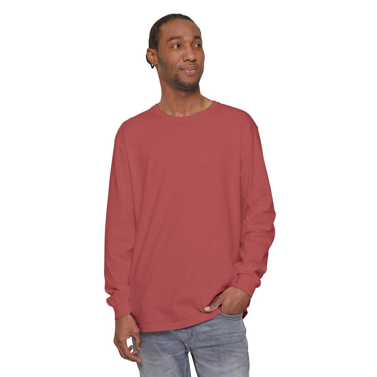 ADHD SQUAD | Unisex Garment-Dyed Long Sleeve Tee - Chaotic Thoughts That Are Constantly Fading Away