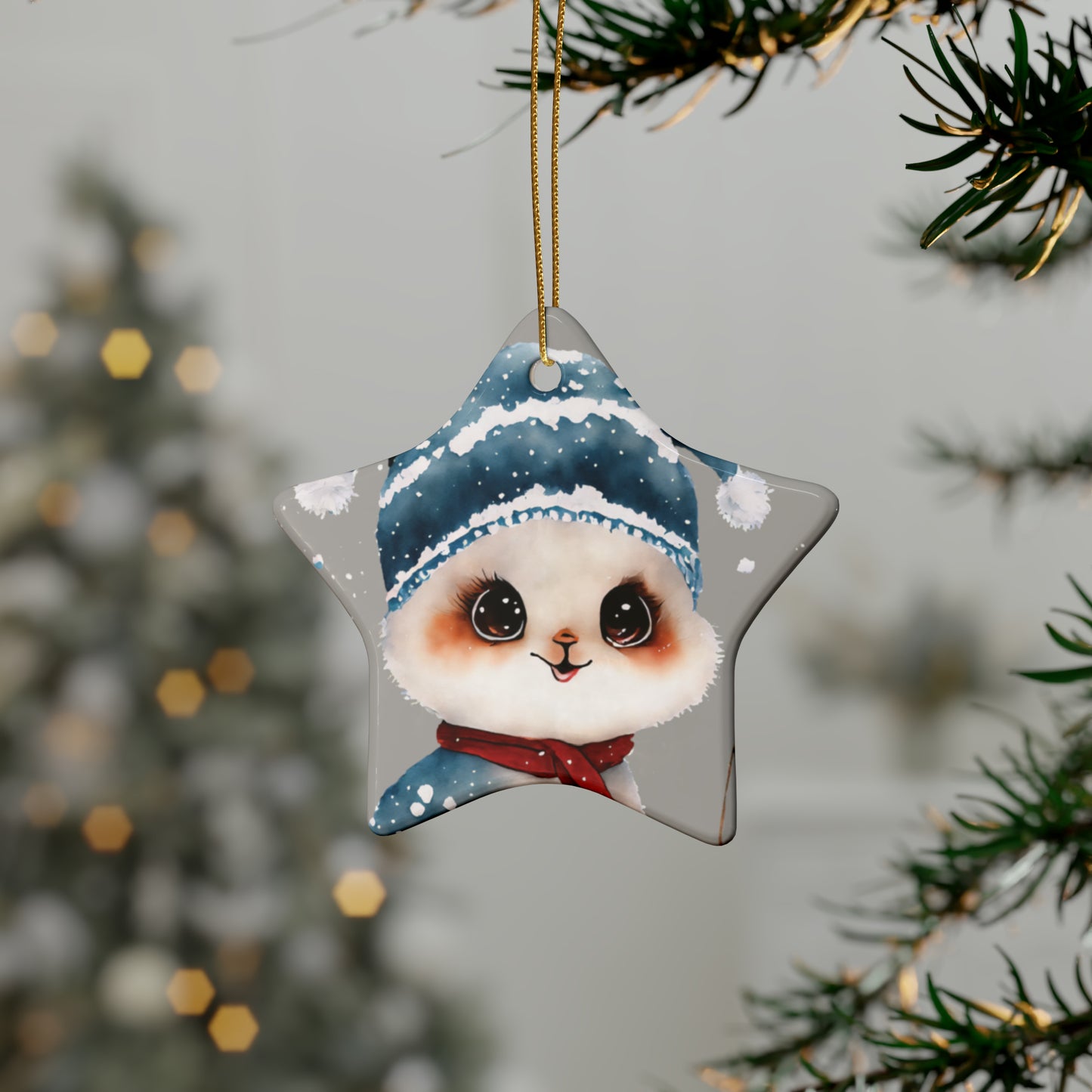 Woodland Creature | Ceramic Christmas Ornaments (1pcs, 5pcs, 10pcs, 20pcs) - 3