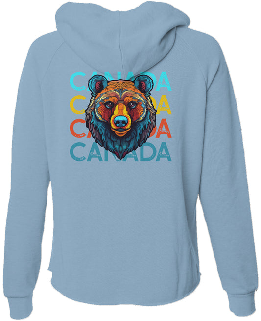 CANADA Bear | Lightweight Women's Wash Zip-Up Hoodie – Relaxed Everyday Layer