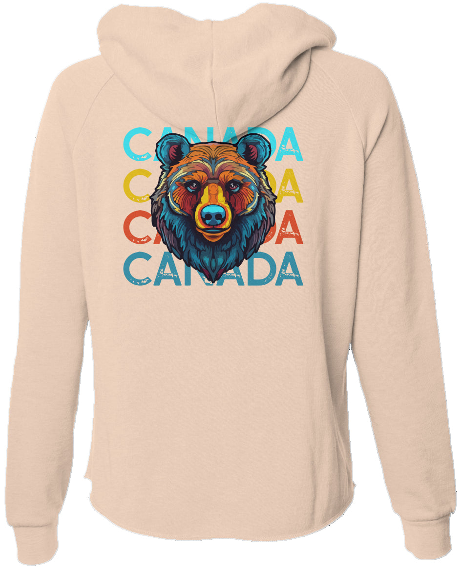 CANADA Bear | Lightweight Women's Wash Zip-Up Hoodie – Relaxed Everyday Layer