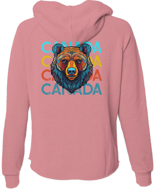 CANADA Bear | Lightweight Women's Wash Zip-Up Hoodie – Relaxed Everyday Layer