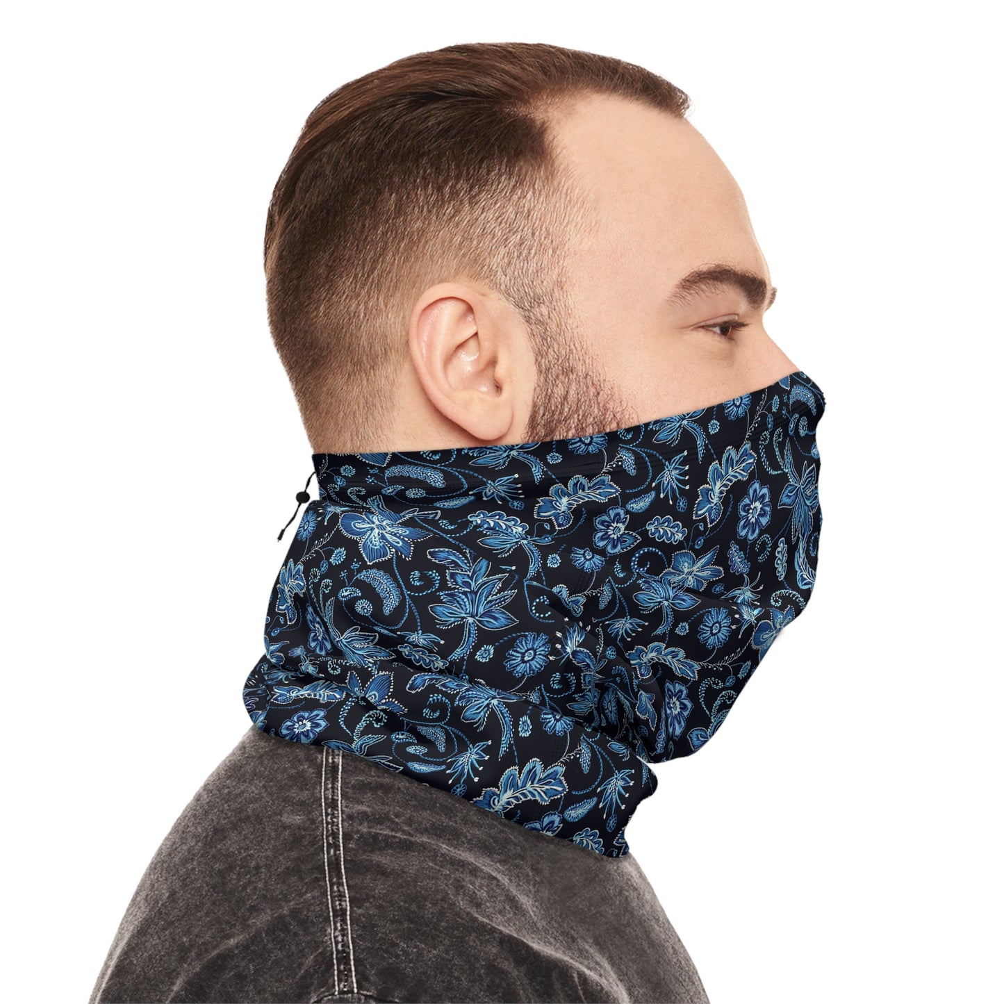 Western Embroidery-Inspired Floral Neck Gaiter – Stylish Warmth for Every Season