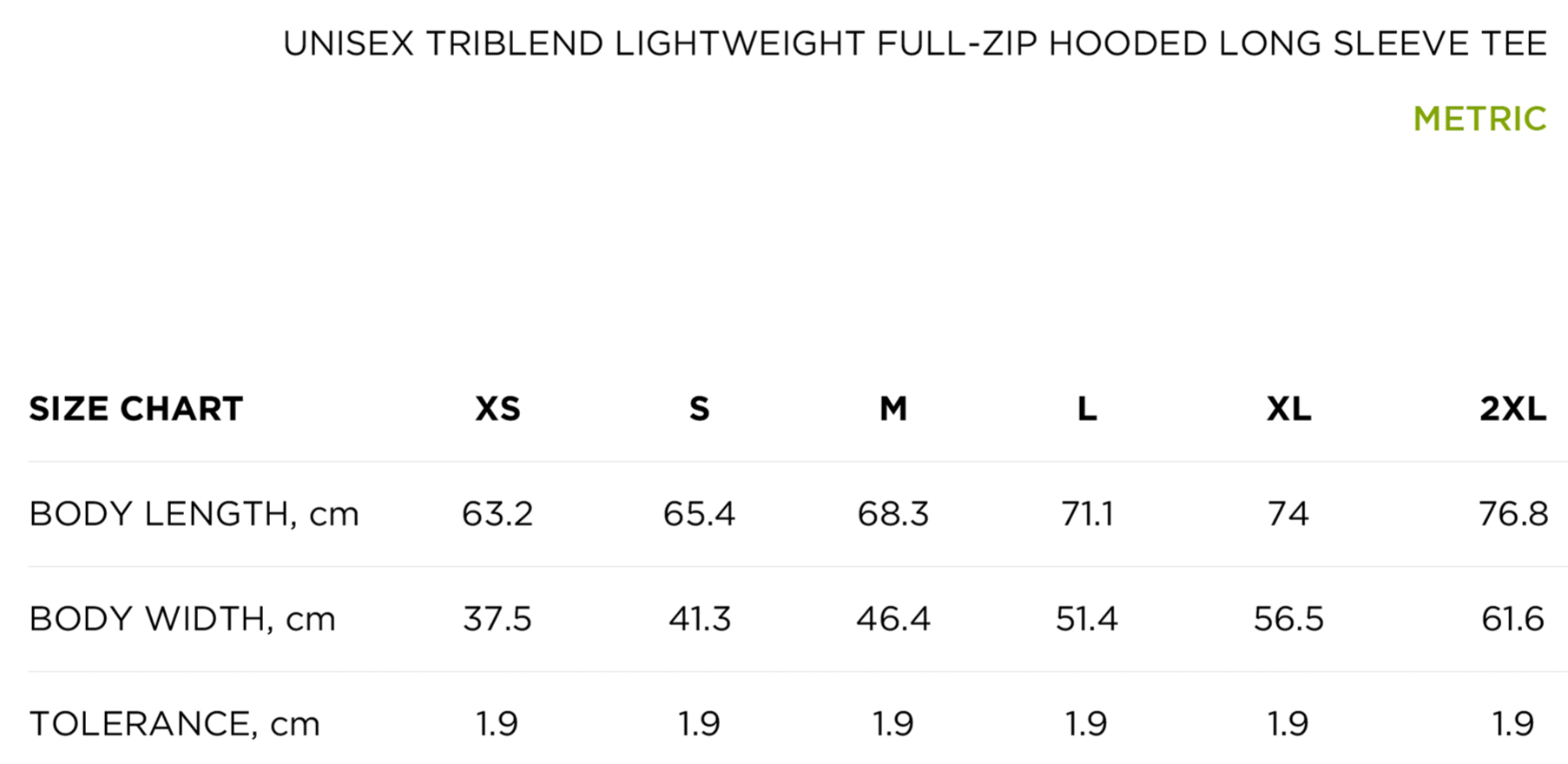 size_chart_metric