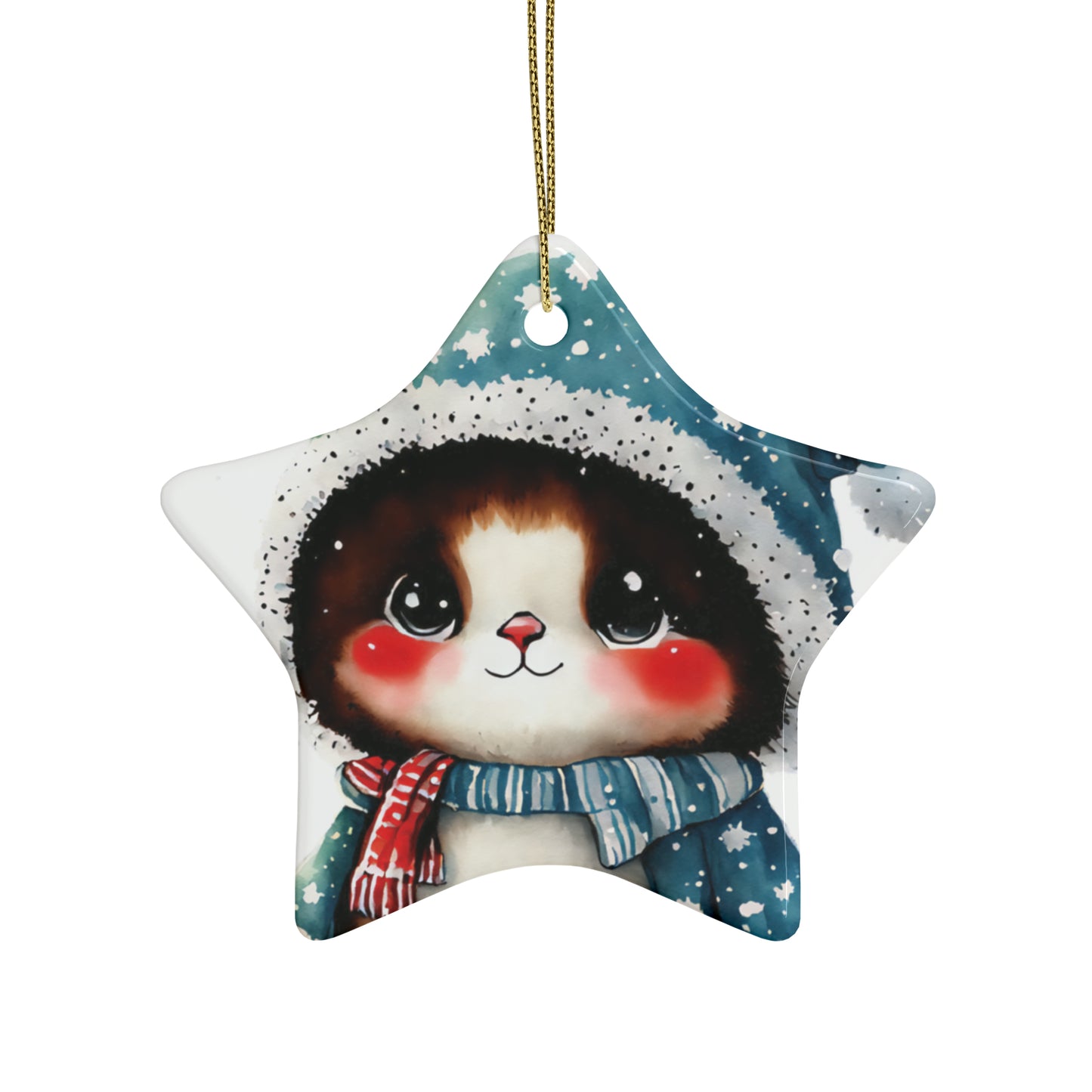 Woodland Creature | Ceramic Christmas Ornaments (1pcs, 5pcs, 10pcs, 20pcs) - 2