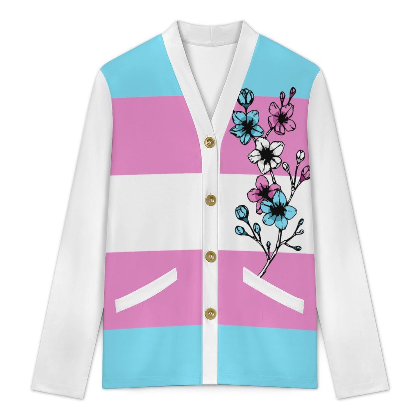 Cherry Blossoms | Women's Cardigan - Show Your Pride