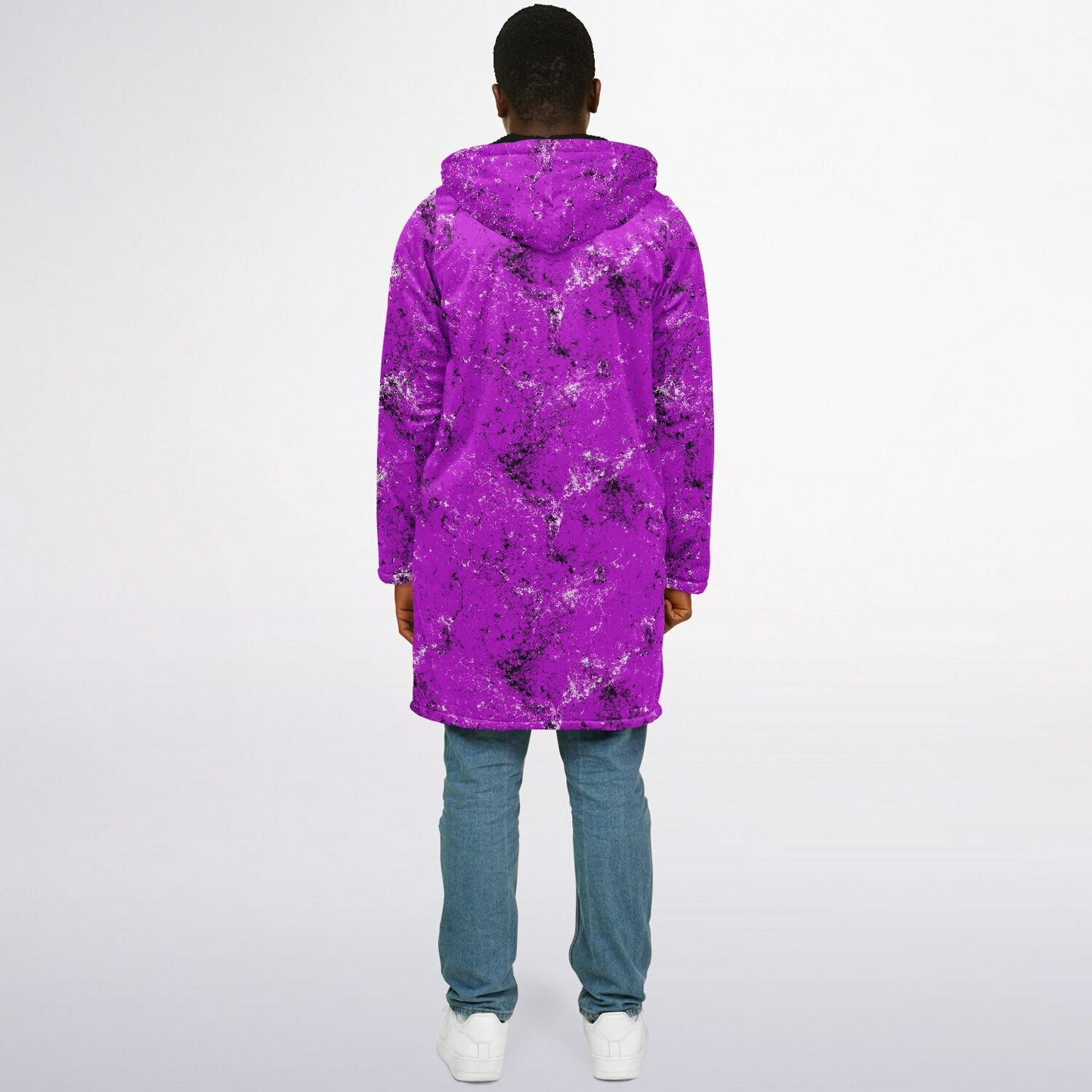 Grunge Zipper Cloak | Stylish, Warm, and Functional - Magenta
