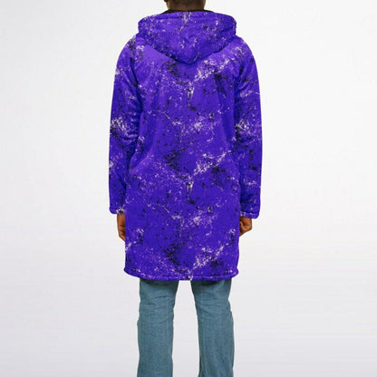 Grunge Zipper Cloak/Cape – Stylish, Warm, and Functional Purple copy