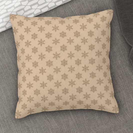 Snowflake - Diamond Pattern Corduroy Throw Pillow Covers (Double-Sided Design)