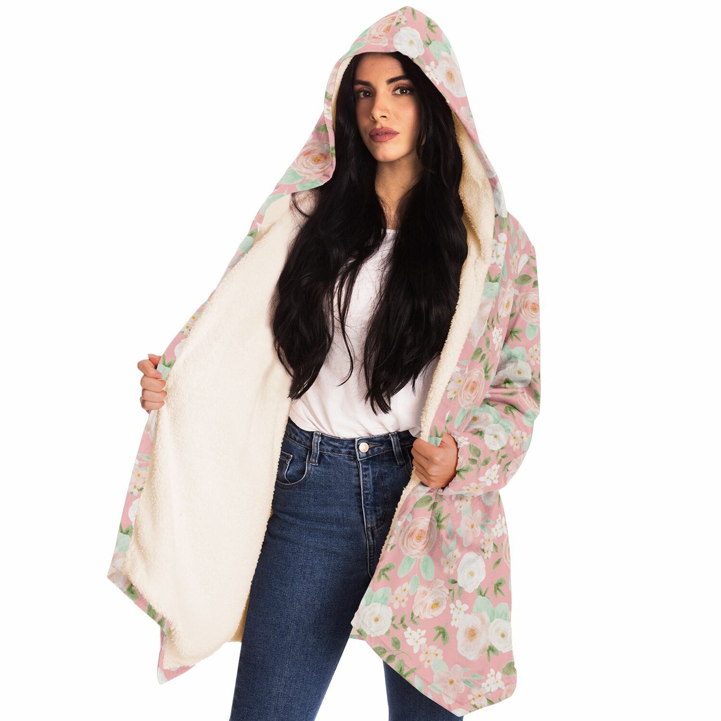 Easy Florals | Microfleece Cloak – Ultra-Soft Warmth & Deep Pockets
