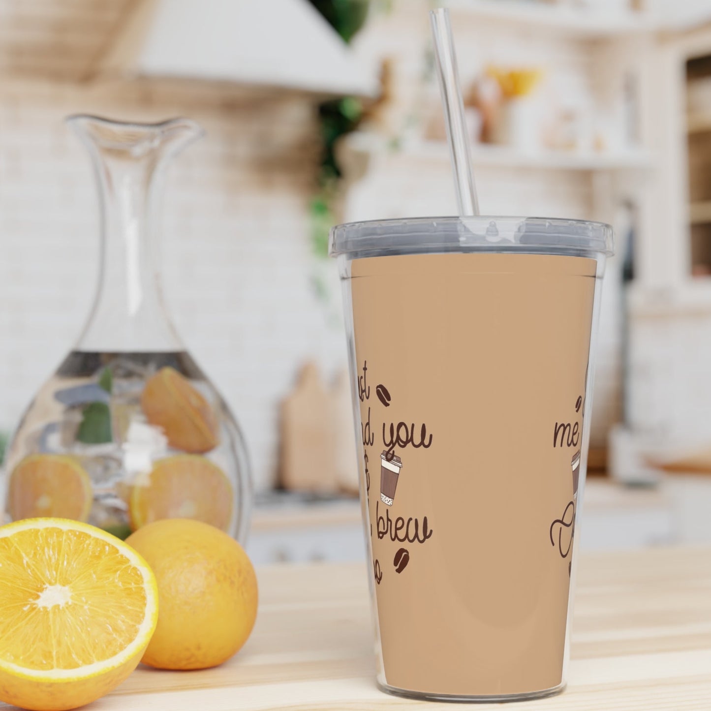Just Me & You and Cold Brew Too | Plastic 20oz Tumbler with Straw
