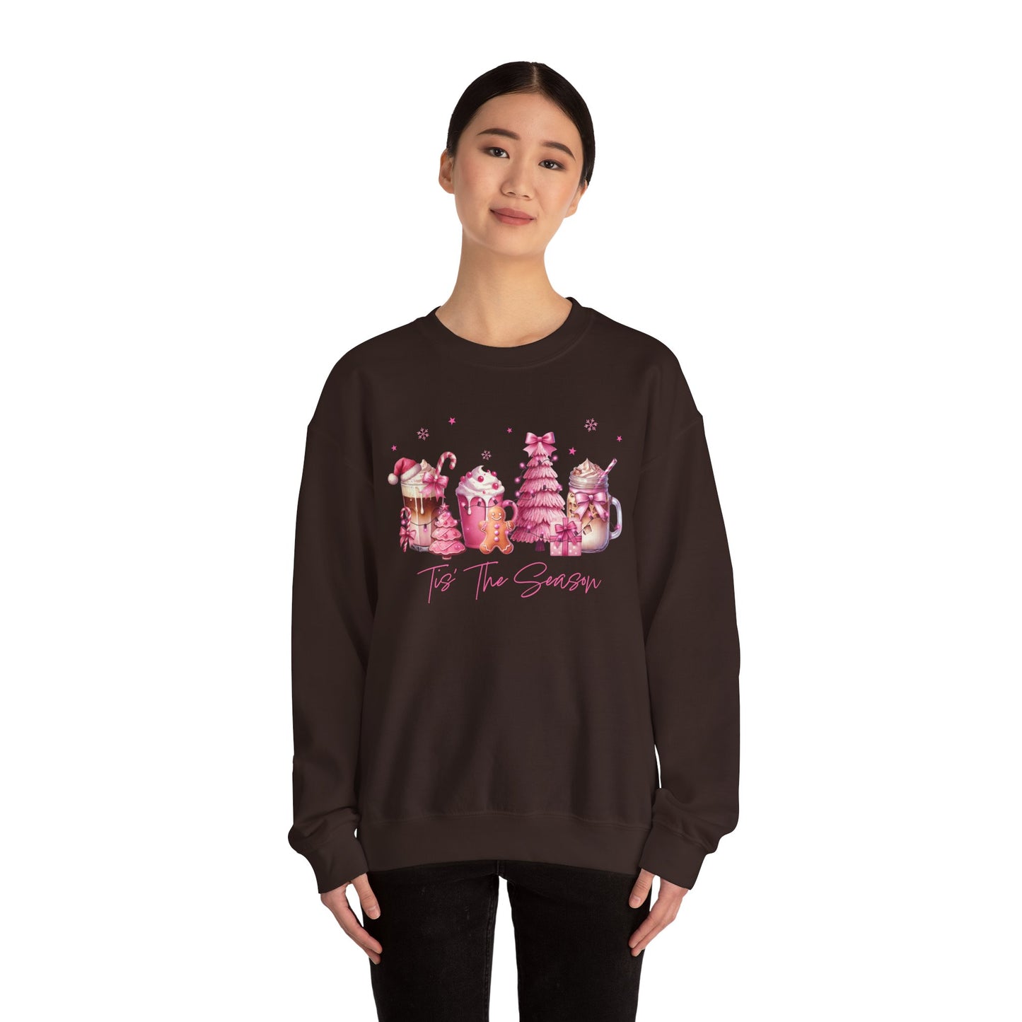 Tis The Season | Unisex Popular Heavy Blend™ Sweatshirt - Pink Christmas