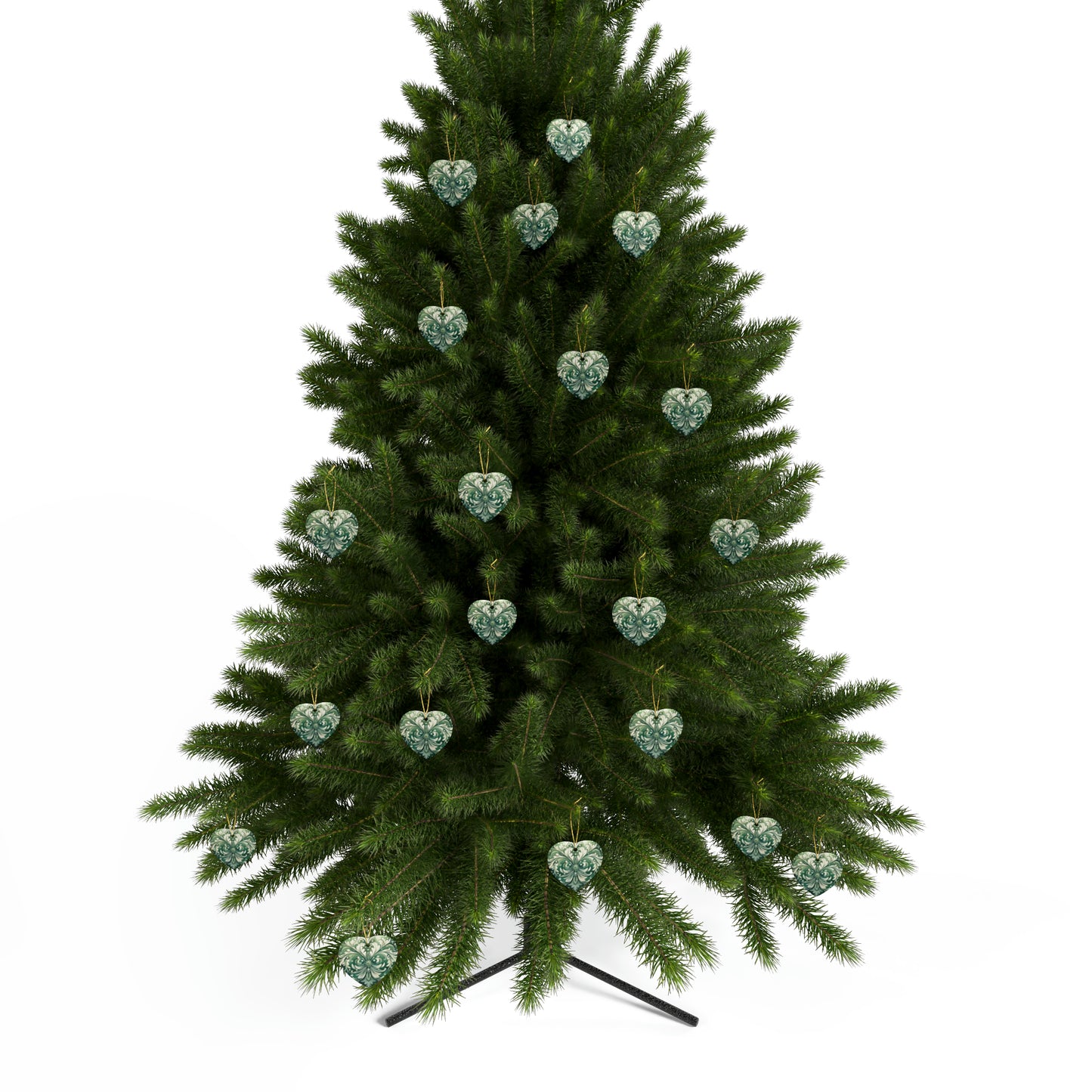 Green Swirl Ceramic Christmas Ornaments (1pcs, 5pcs, 10pcs, 20pcs)