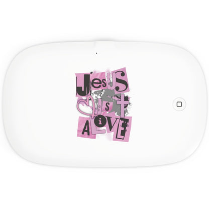 Jesus Is Alive - Pink - UV Phone Sanitizer and Wireless Charging Pad