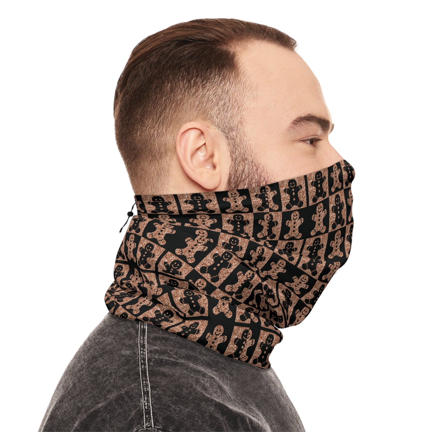 Gingerbread Glitter Neck Gaiter – Sweet Holiday Style