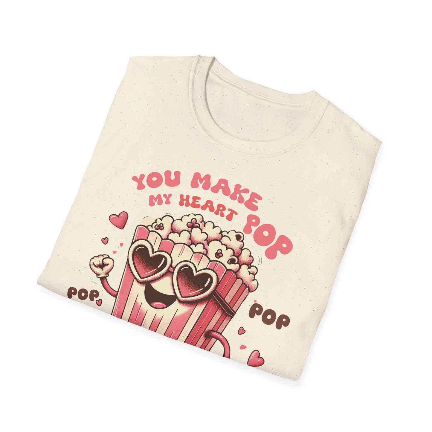 You Make My Heart Pop - Unisex Soft Cotton Retro T-Shirt - Plus Sizes Avail.