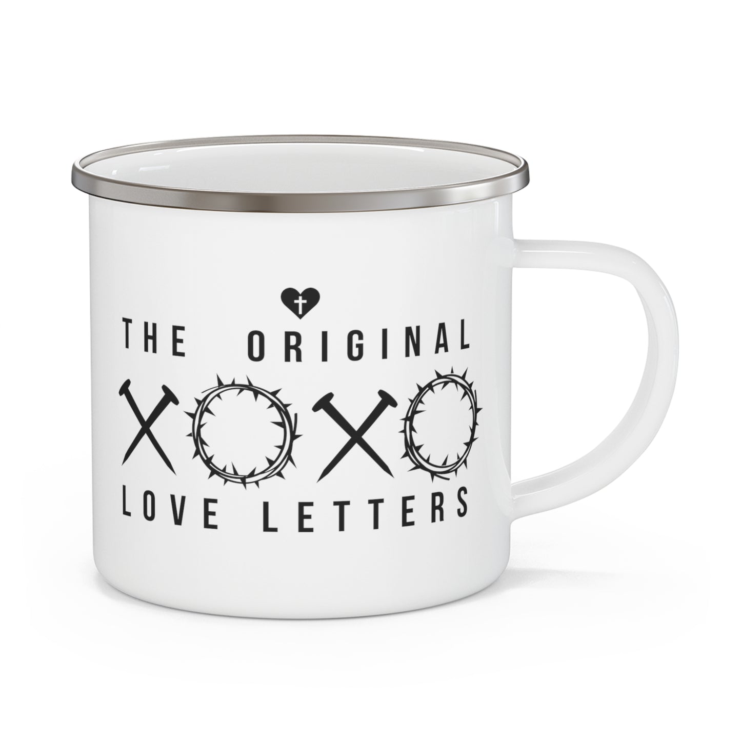 XOXO The Original Love Letters - Christian Enamel 12oz Camping Mug
