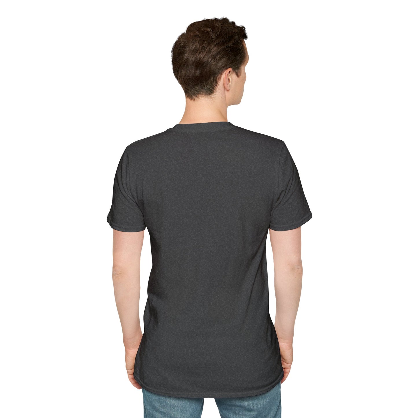 Peeking Kitten | Unisex Softstyle T-Shirt - Trans Flag Macaroons