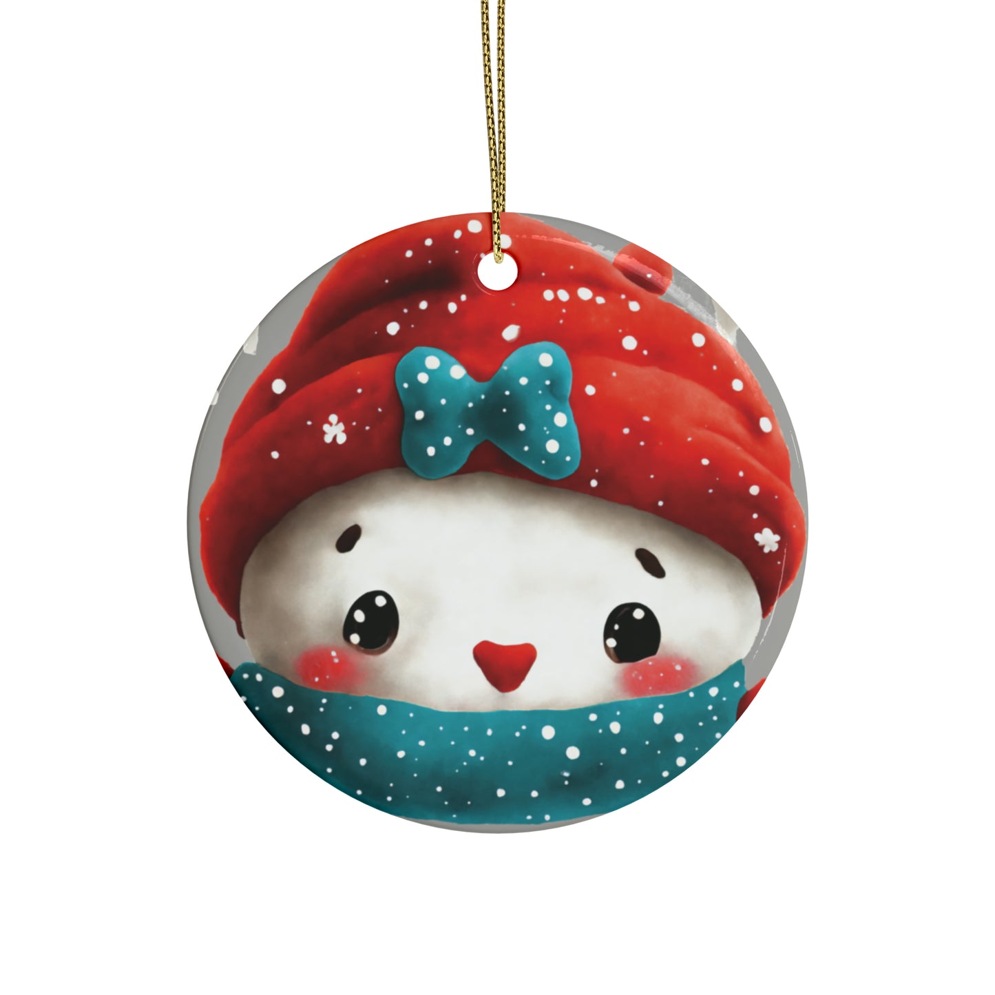 Woodland Creature | Ceramic Christmas Ornaments (1pcs, 5pcs, 10pcs, 20pcs) - Design 9