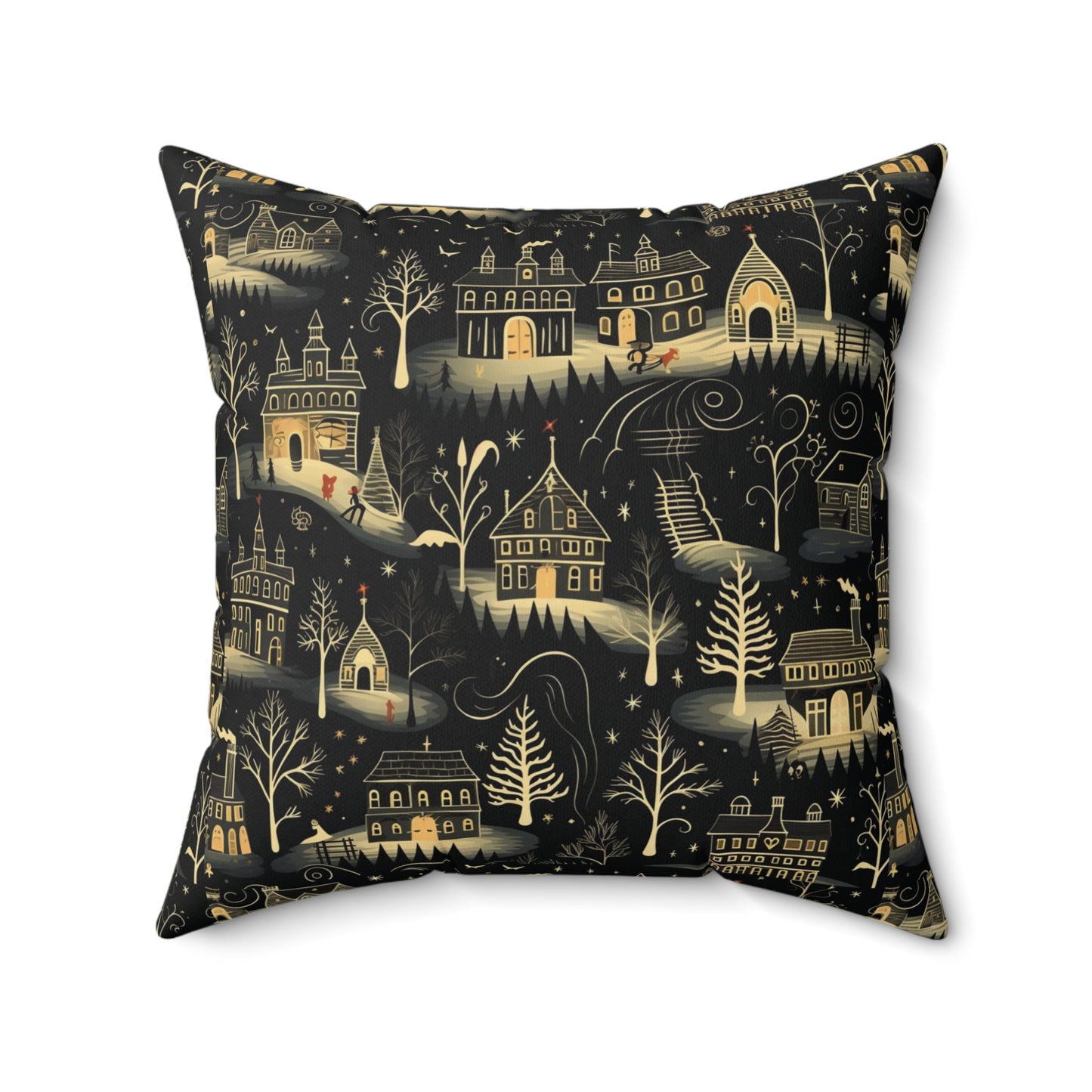 Haunting Winter Scene | Spun Polyester Cushion & Case - Available in 4 Sizes
