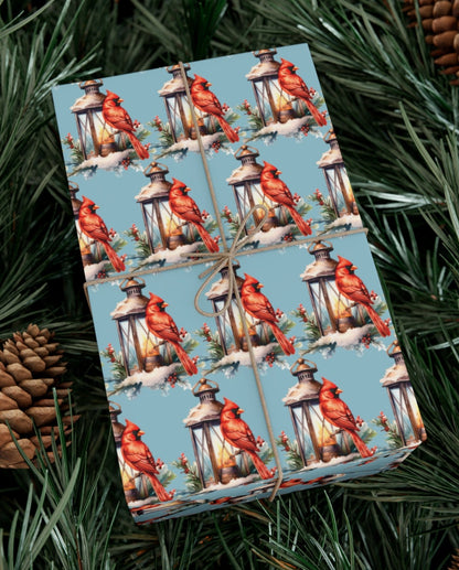 Cardinal Winter Blue - Wrapping Paper