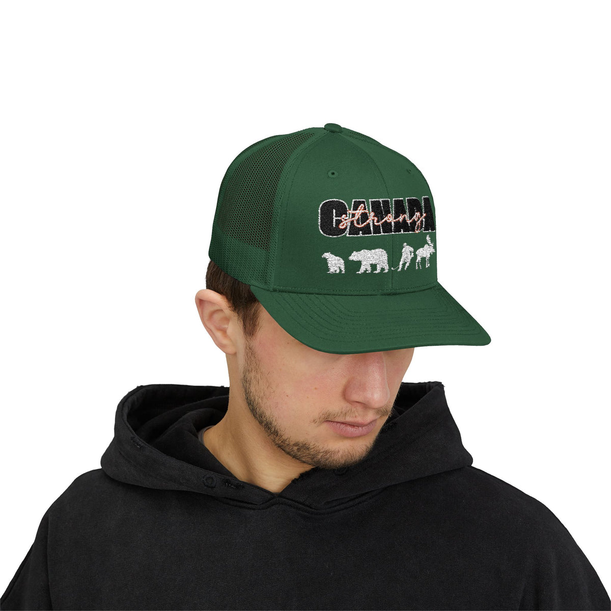 Canada Strong | Snapback Trucker Cap - White