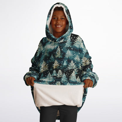 Winter Trees & Snowflakes Youth Snug Hoodie