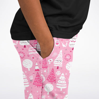 Pink Winter Wonderland - Fashion Kids/Youth Jogger - AOP