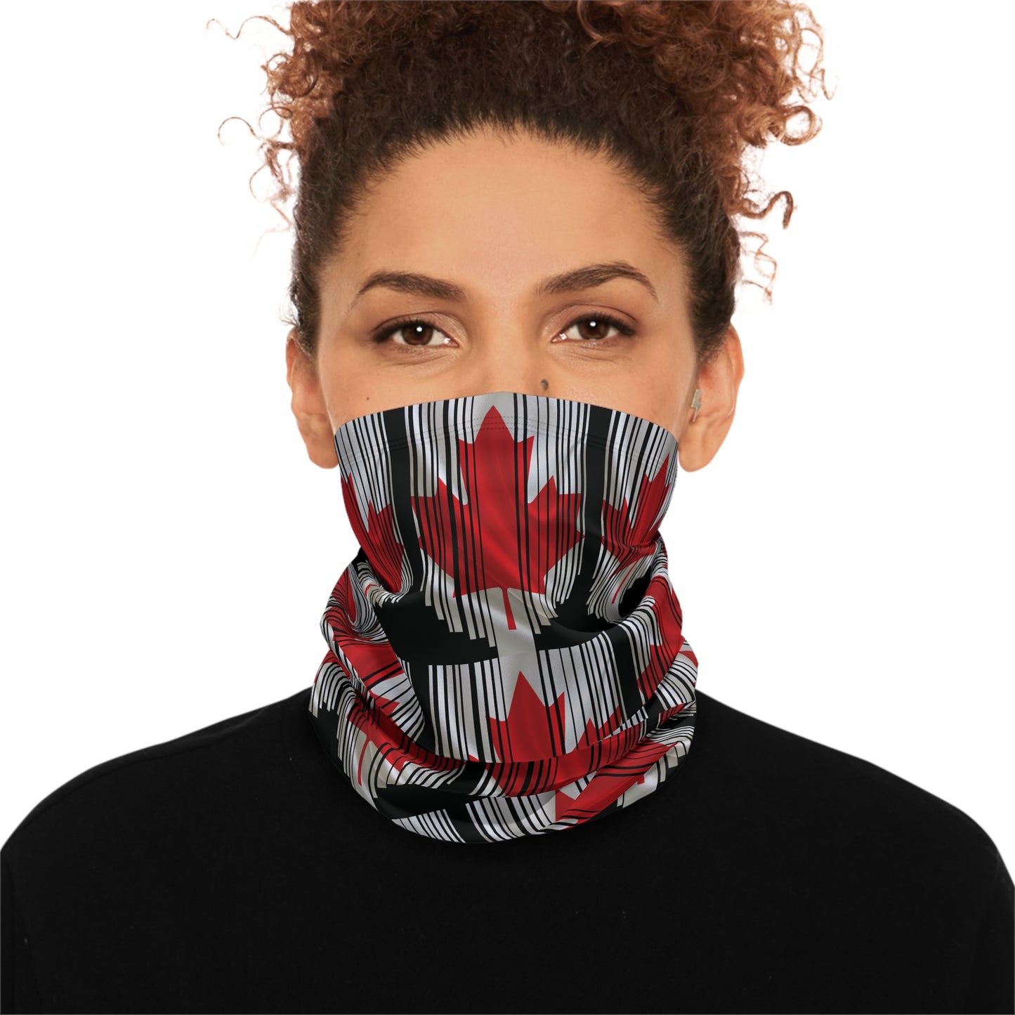 Peeking Canadian Flag Neck Gaiter – Bold Style for Any Season