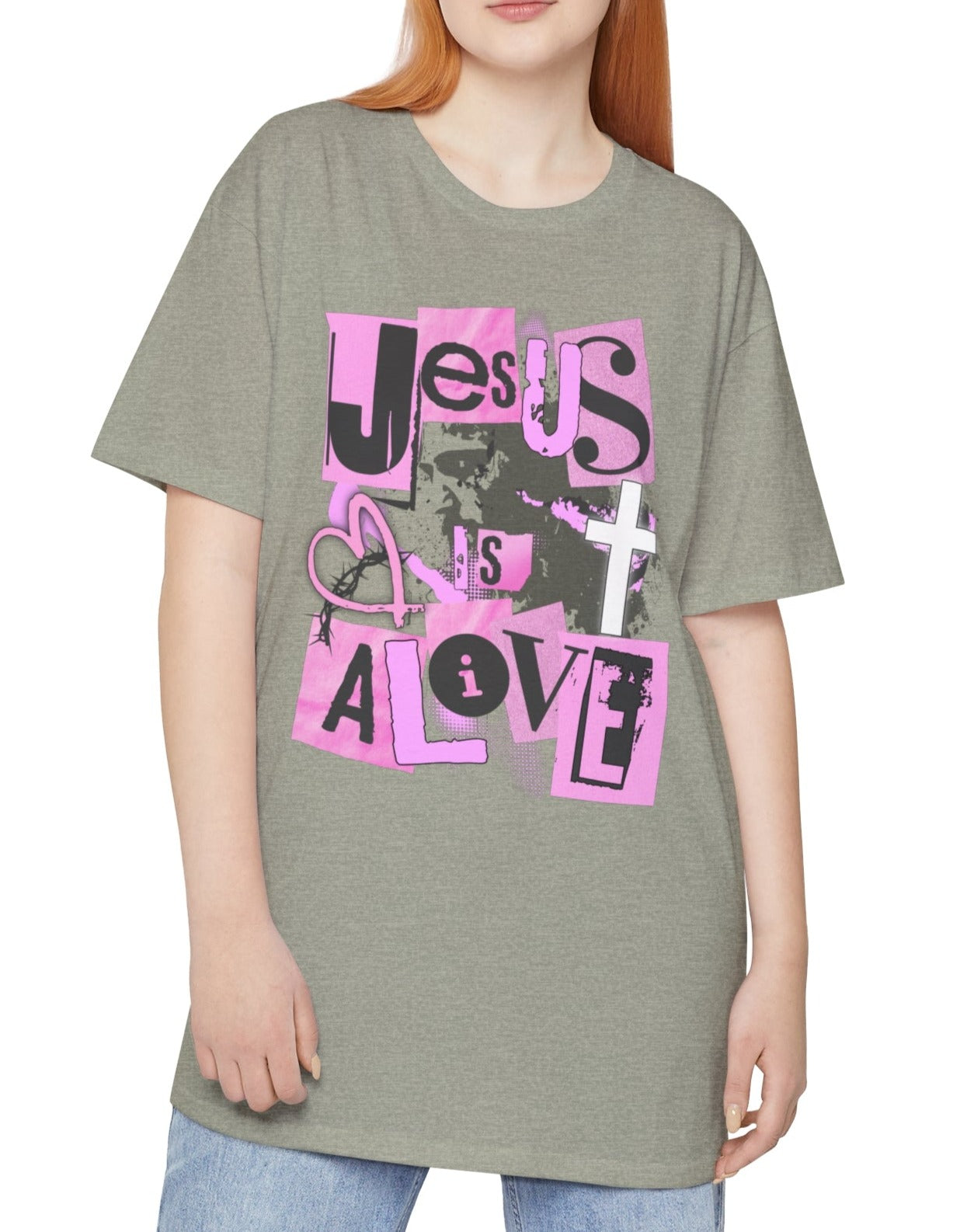 Jesus Is Alive - Unisex Long Body Urban Tee