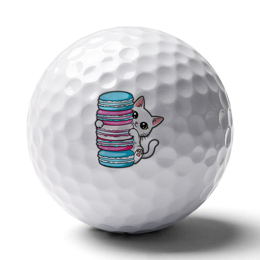 Hiding Kitten | Golf Ball - Trans Flag Inspired
