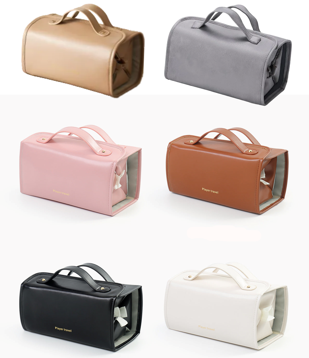 4-in-1 Detachable Roll-Up Travel Toiletry & Makeup Organizer Bag