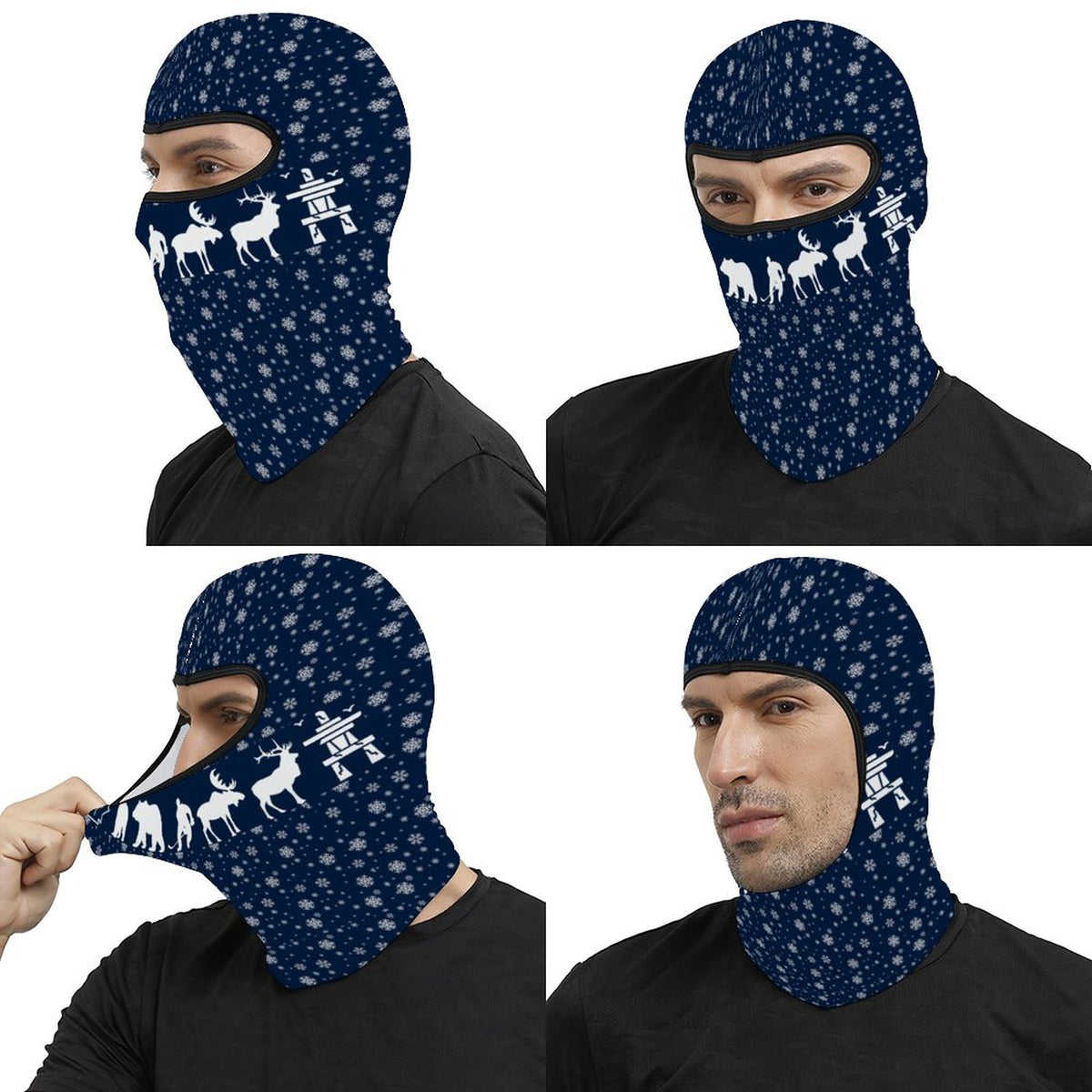 Snowfall | Full Face Balaclava Mask - Stretchy All-Season Outdoor Face Covering