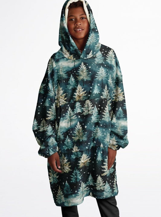 Winter Trees & Snowflakes Youth Snug Hoodie