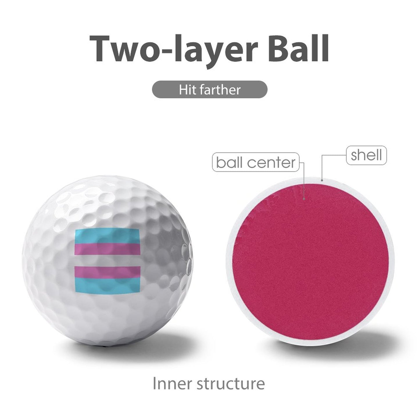 Trans Flag | Golf Ball