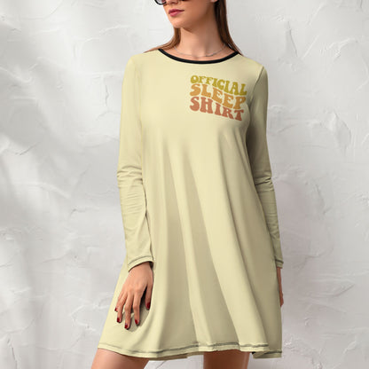 Women's Long Sleeve Nightshirt - Many Designs to Choose From