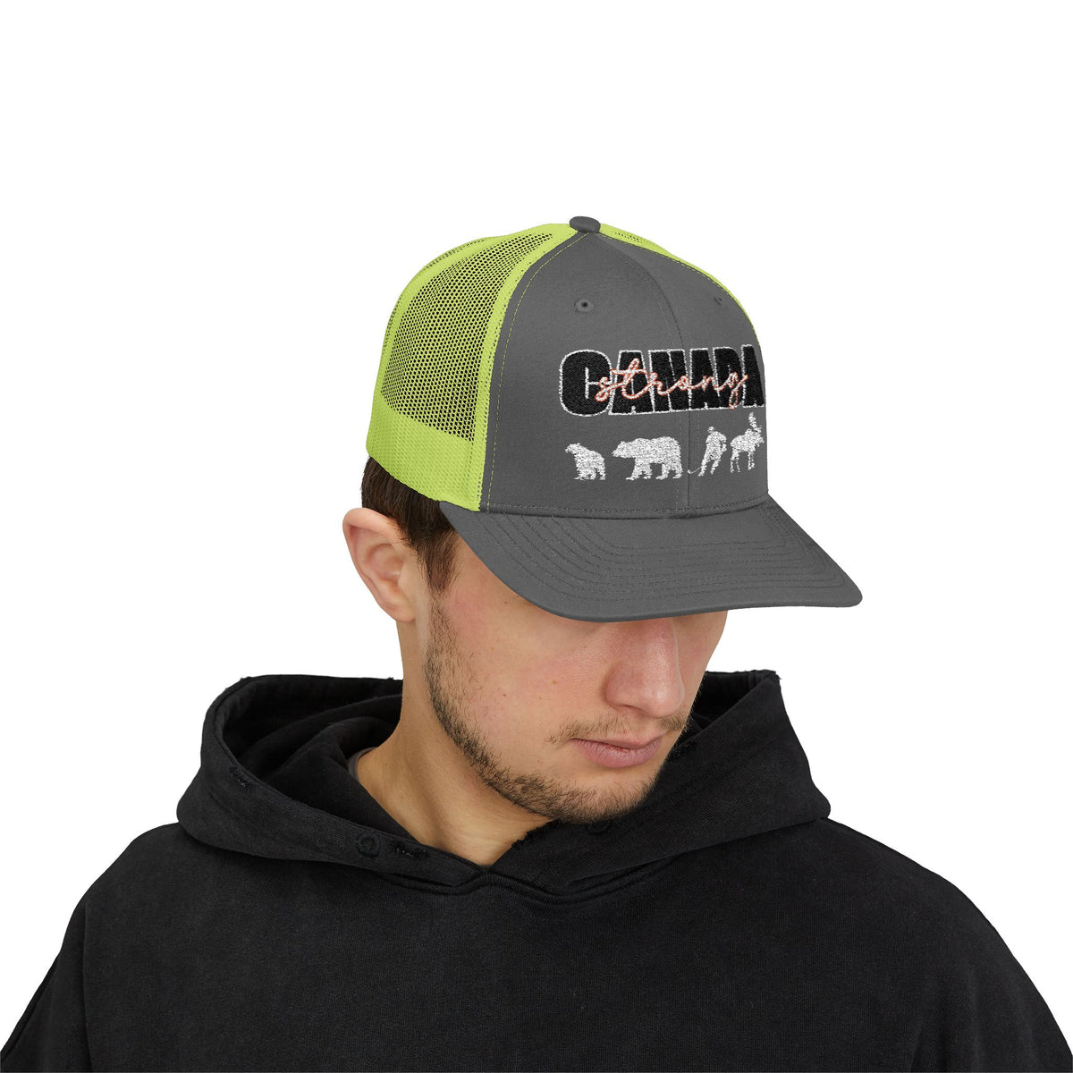 Canada Strong | Snapback Trucker Cap - White