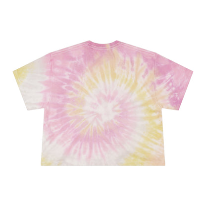 Shhh No One Cares - Women's Tie-Dye Crop Tee