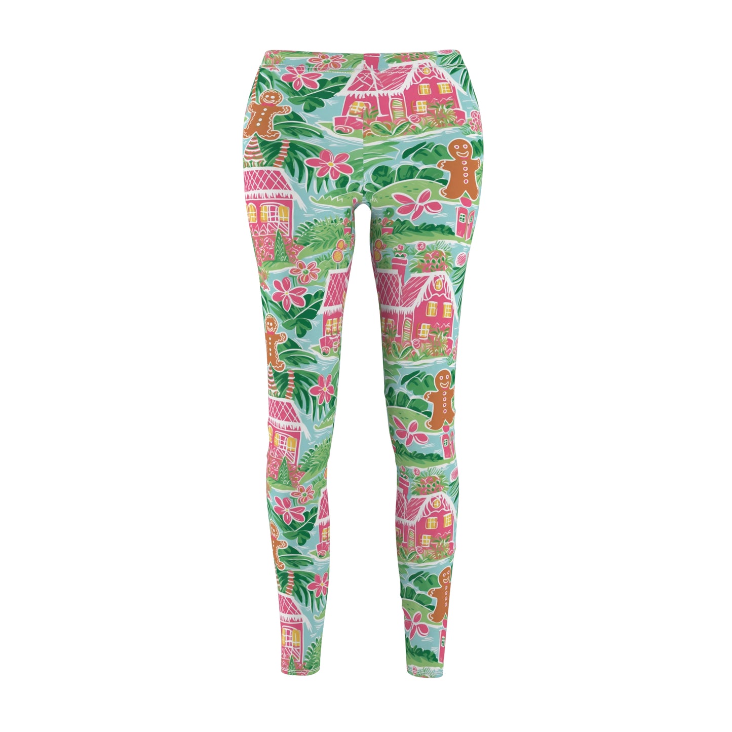 Christmas in the Tropics - Women's Cut & Sew Casual Leggings