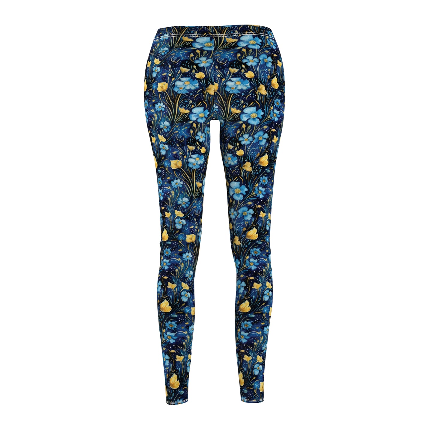 Starry Night Flowers - Women's Casual Leggings - Made Just For You!