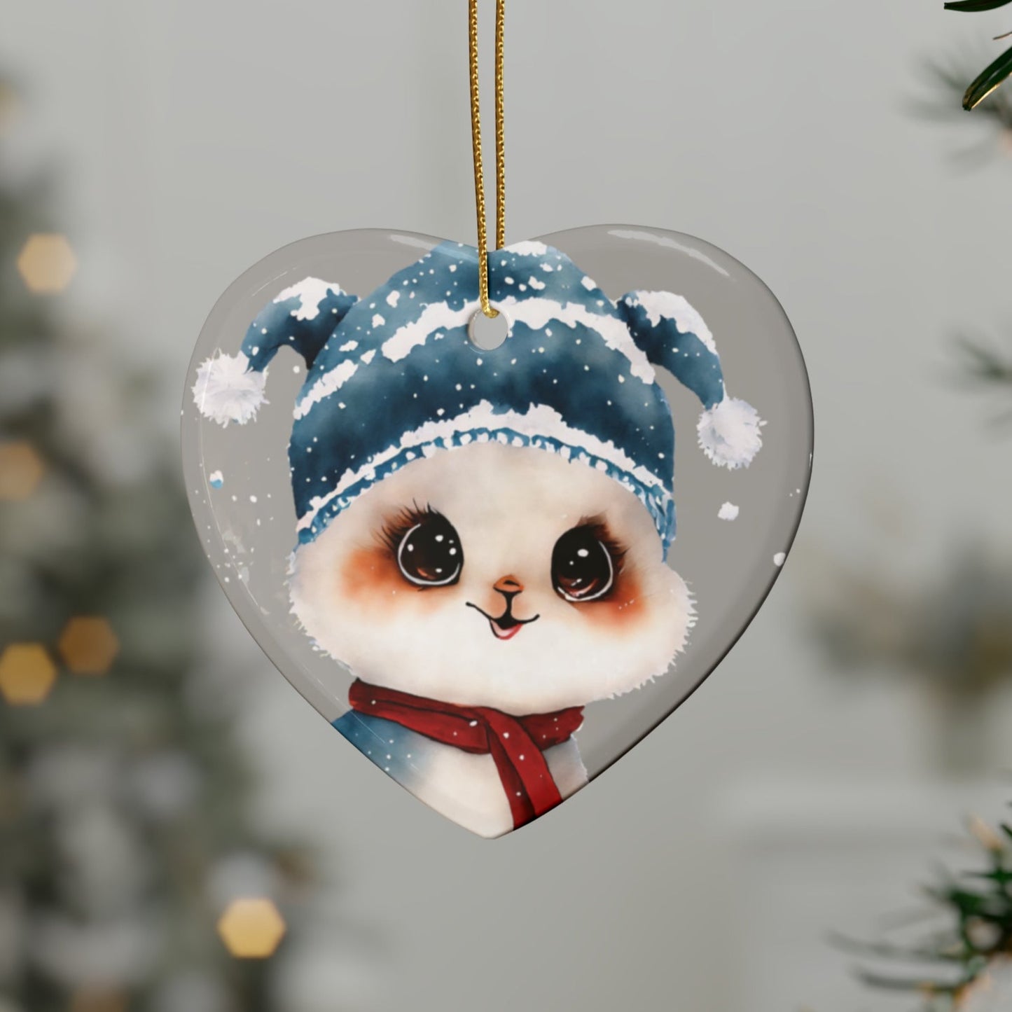 Woodland Creature | Ceramic Christmas Ornaments (1pcs, 5pcs, 10pcs, 20pcs) - 3