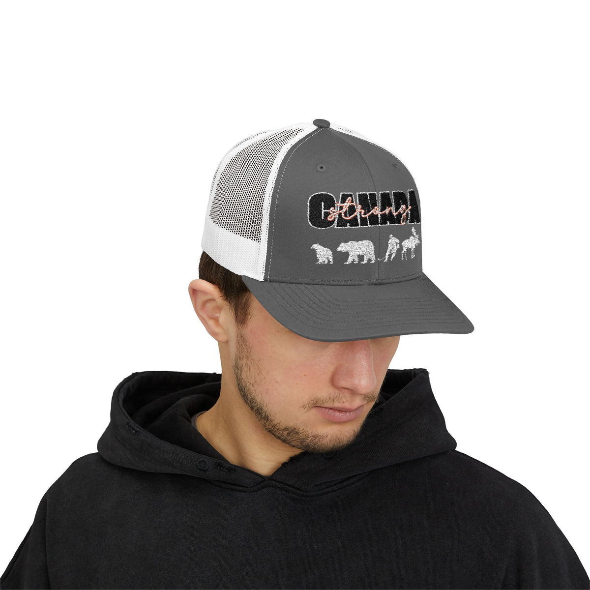 Canada Strong | Snapback Trucker Cap - White