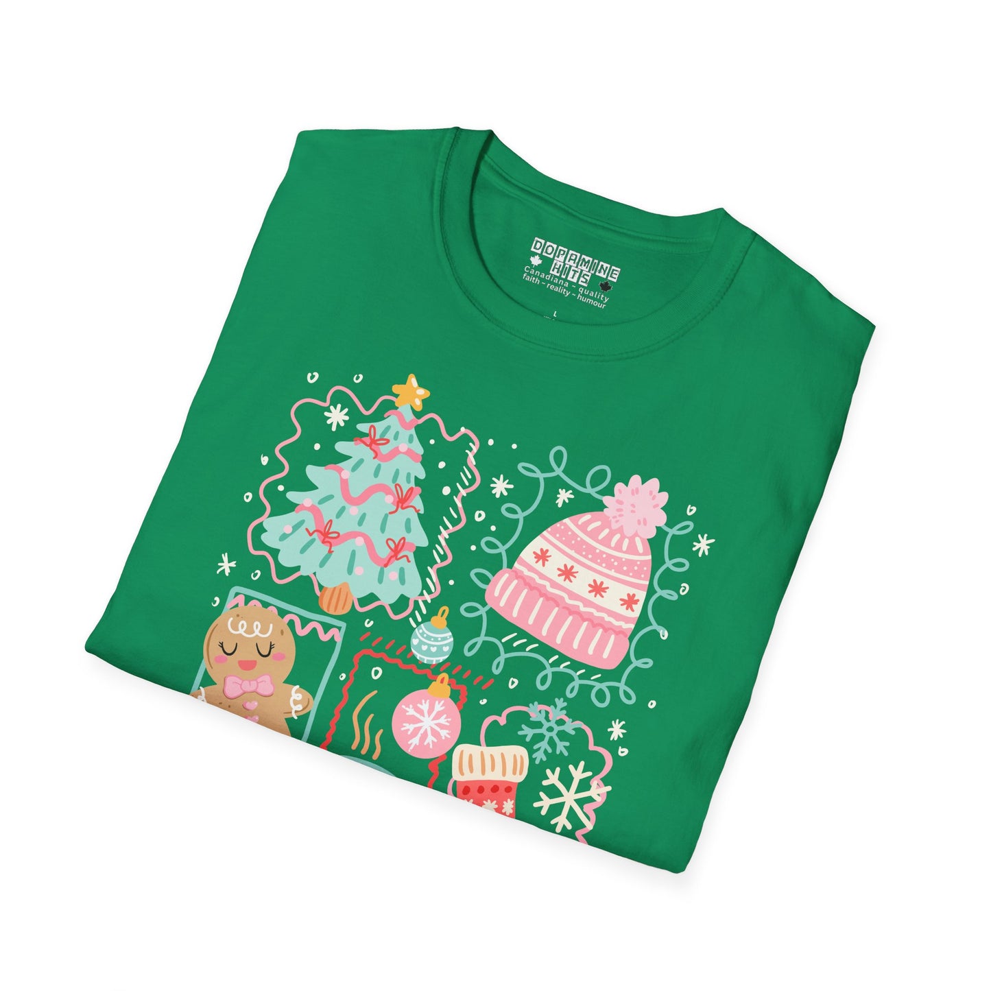 Christmas Retro Coquette | Unisex Soft-Style Cotton T-Shirt – Lightweight, Comfortable, Everyday Ready
