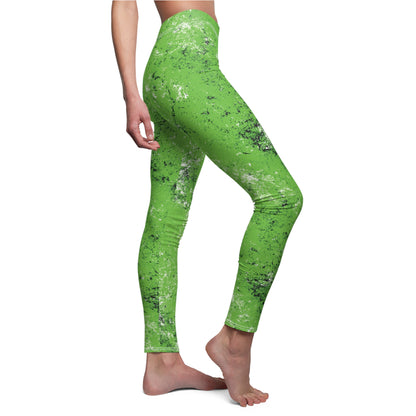 Grunge Collection - BRIGHT GREEN - Women's Cut & Sew Casual Leggings